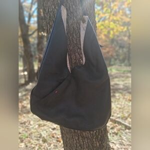 Black Leather Shoulder Bag
